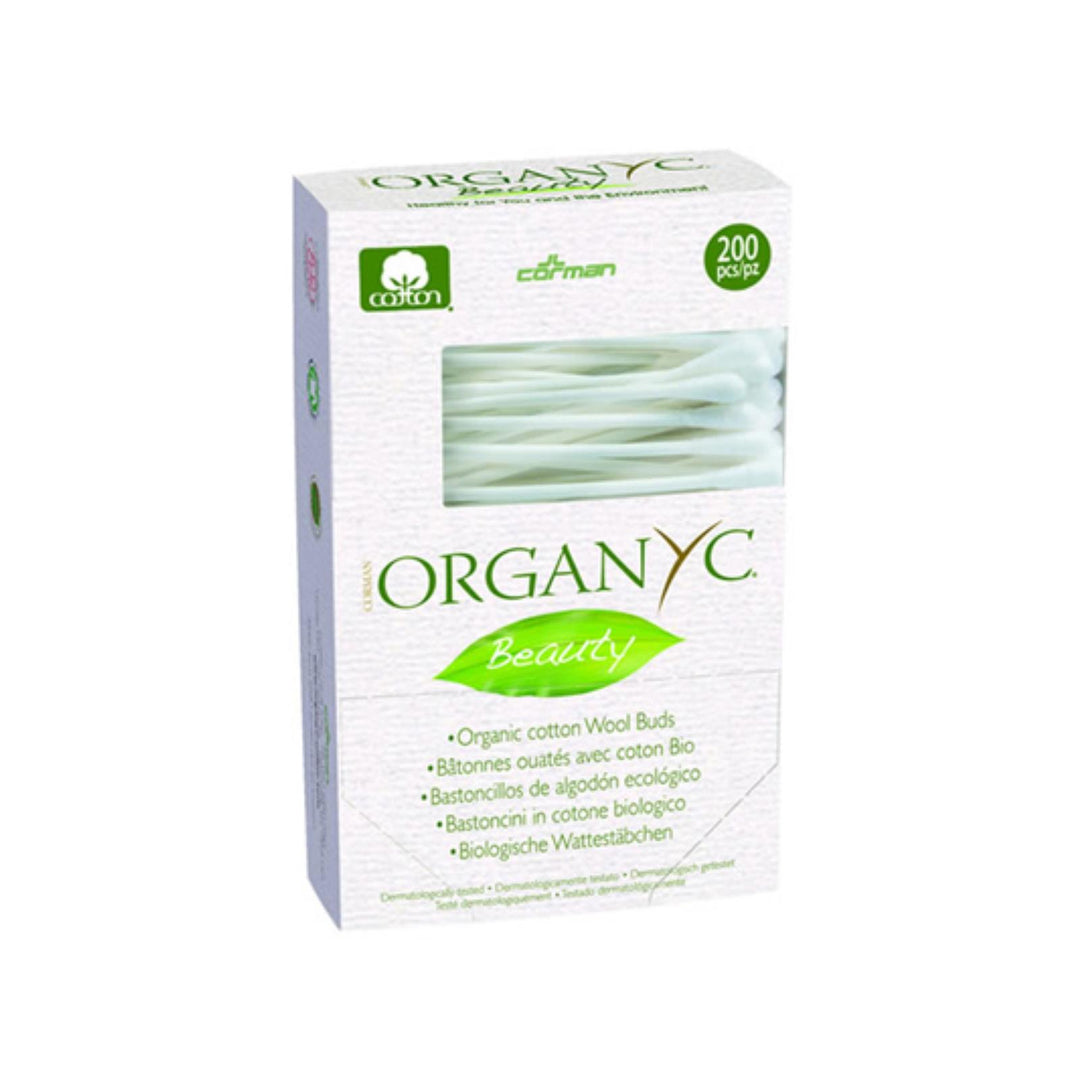 Organyc Beauty Cotton Swabs - 200 Pack - Maras Green